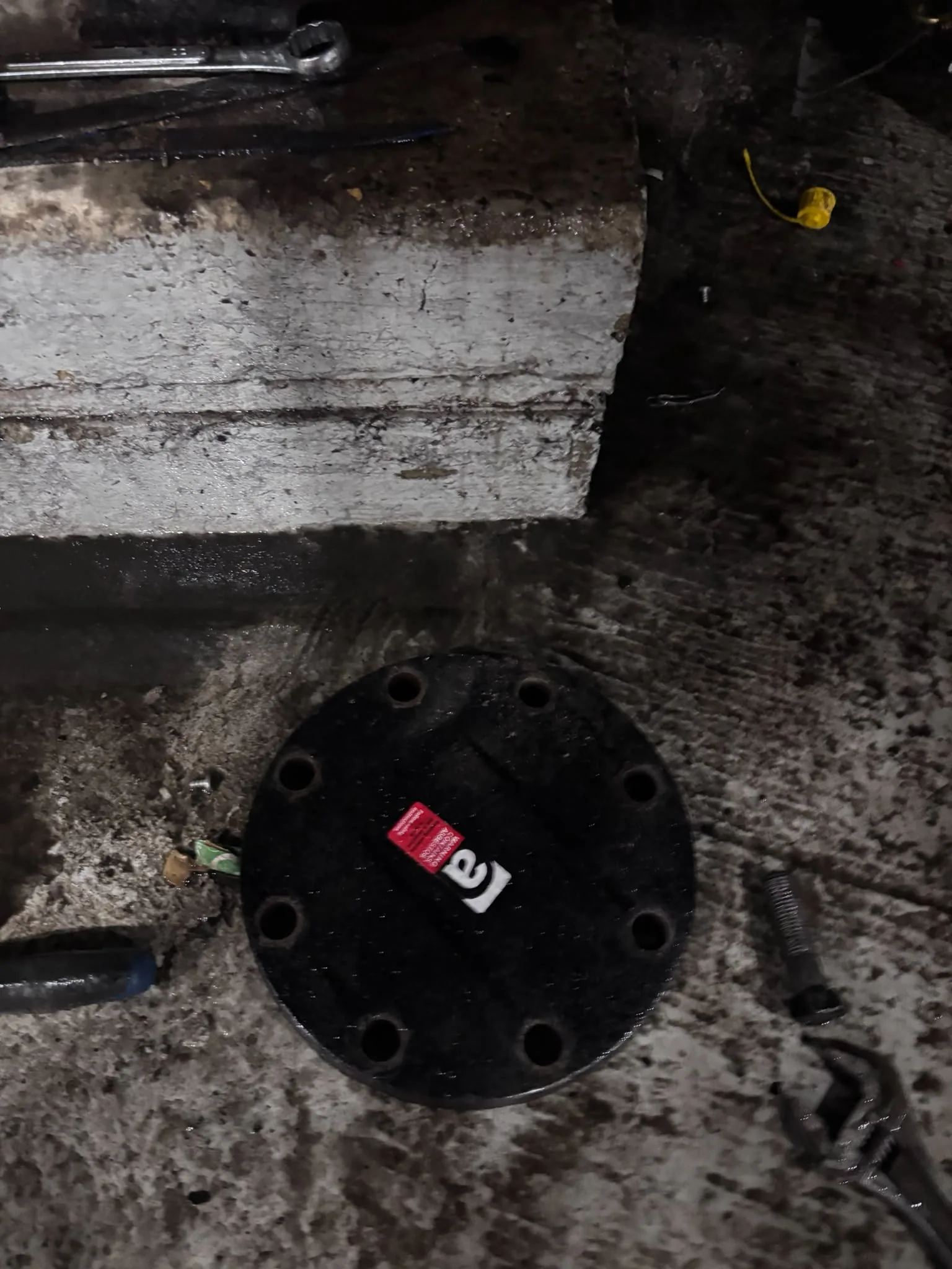 Artex scraping from a concrete ceiling during Bromley by Bow refurbishment